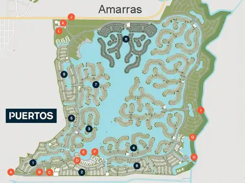 Lote interno  en Amarras, Puertos
