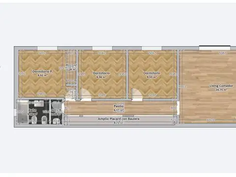 Departamento en Venta de 3 dormitorios