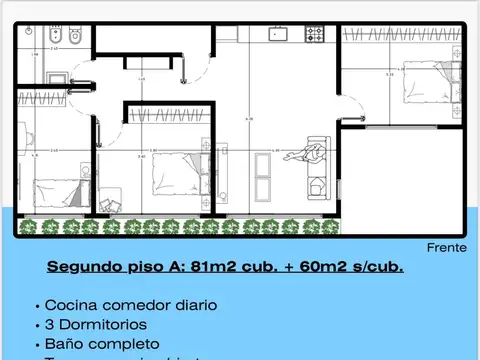 Departamento en Costa Azul