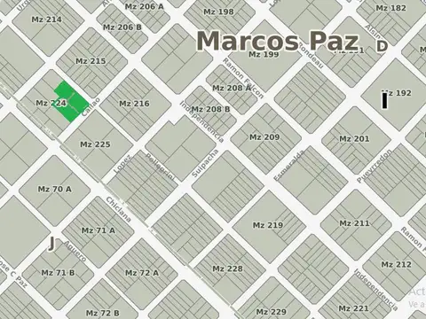 Terreno en Venta 25  mts Frente