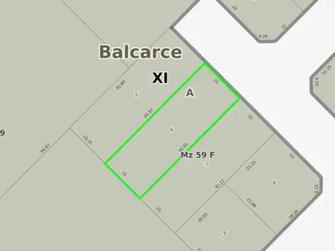 Terreno en Venta 42  mts Fondo