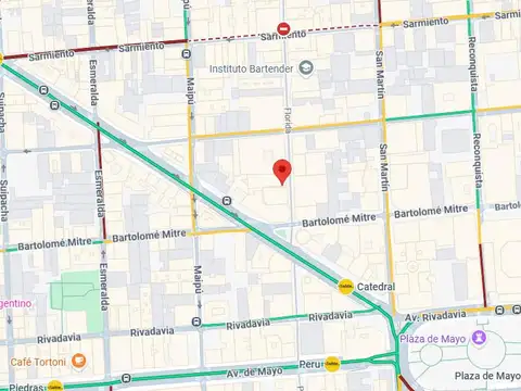 Florida e/ Teniente General Juan Domingo Peron y Bartolome Mitre