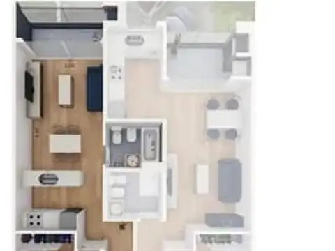 Departamento en Venta de 1 dormitorio