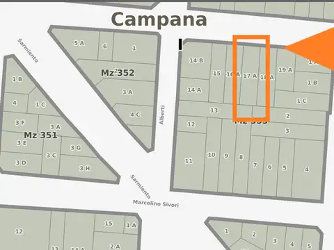 Terreno en Venta 10  mts Frente