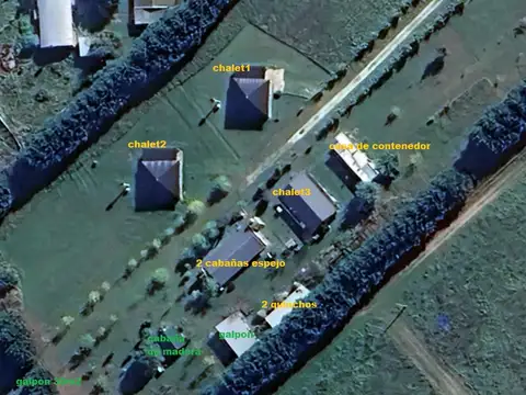 Excelente fracción de Campo  de 40.000 m2 en Mar Chiquita con chalets, cabañas, quinchos y galpones