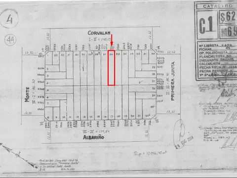 Terreno en Venta 8,66  mts Frente