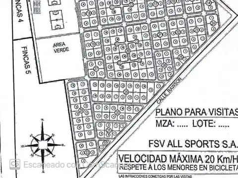 Terreno en Venta en Fincas de San Vicente, USD 34.000