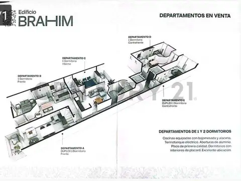 Departamento en Venta en General Paz, USD 60.000