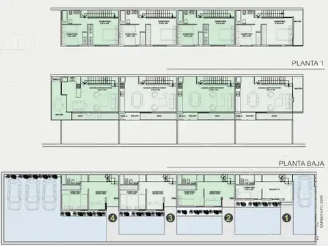 Depto Tipo Casa en Venta con 1 cocheras