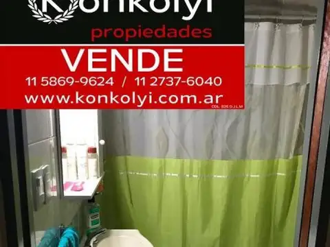 Departamento 2 ambientes con 1 baño