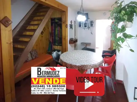 Venta o permuta Duplex 3 Ambientes  En Santa Teresita! En calle 45 entre 3 y 4. Amoblado 