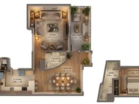 Departamento en Venta en Palermo, USD 285.000