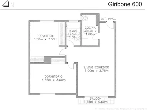 Departamento en Venta de 3 ambientes