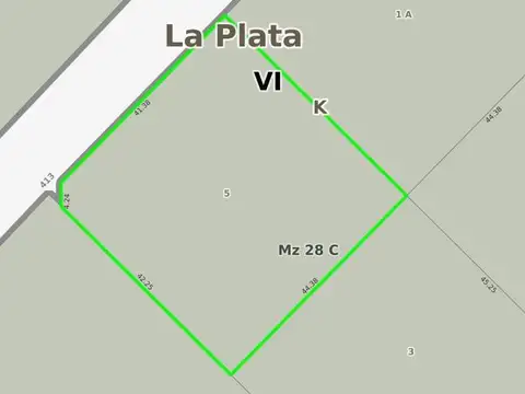 Terreno en Venta 42  mts Frente