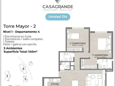 Felipe Boero 4030 , Piso 1