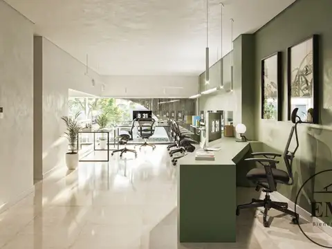 Oficina Monoambiente con 2 baños