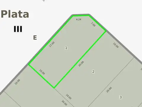 Terreno en Venta en Abasto, USD 25.000