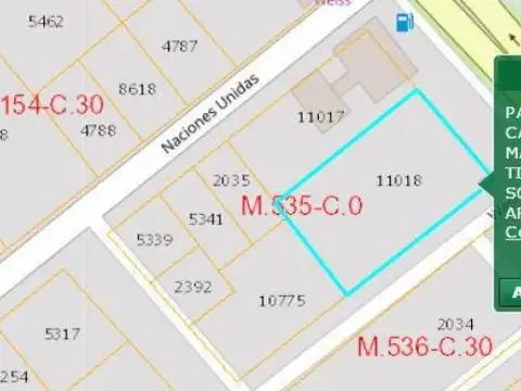 EXCELENTE LOTE EN ESQUINA. IDEAL INVERSIÓN / DESARROLLO. UNICO  