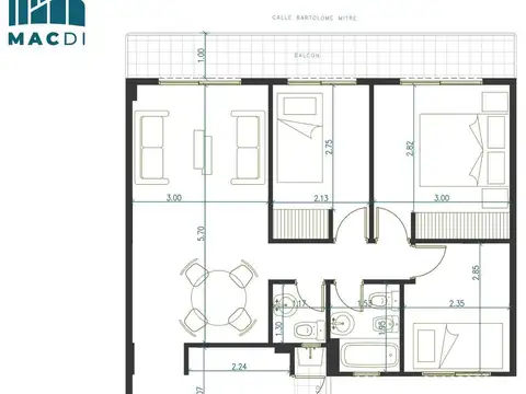 Bartolomé Mitre al 3700