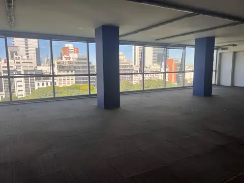 Oficinas planta libre sobre 9 de Julio con cocheras
