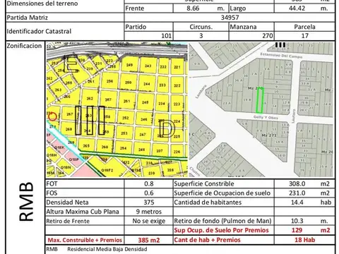 Terreno en Venta en Haedo, USD 160.000