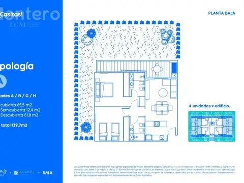 Departamento en Venta en Santa Maria Del Tigre, USD 205.000