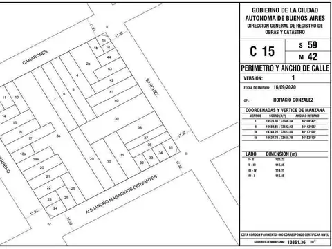 Terreno en Venta en Paternal, USD 900