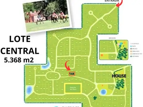 LOTE 5.368 M2 VENTA CHACRAS DE ABBOTT LOTE CENTRAL