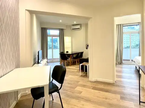 Departamento en alquiler 2 ambientes, balcón, vista abierta, San Nicolás.