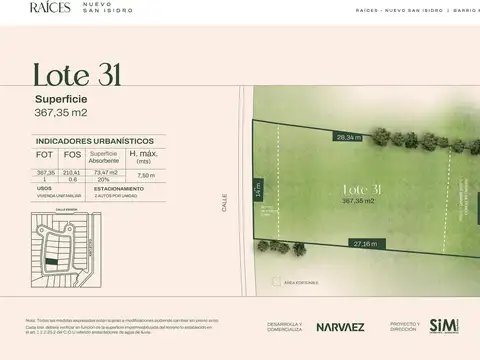 Terreno en Venta de 354,0 m2