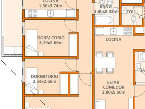 Departamento en Venta al Noreste