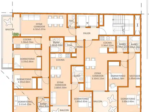Departamento en Venta de 1 dormitorio