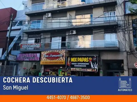 Cochera - Venta - Argentina, San Miguel - Domingo Faustino Sarmiento 1675