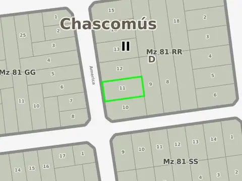 Terreno en Venta en Chascomus, USD 15.000