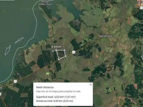 Campo sobre ruta Z/ Puerto Valle