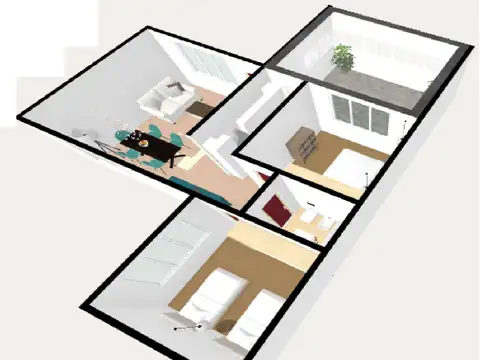 Depto Tipo Casa en Venta en Versalles, USD 75.000