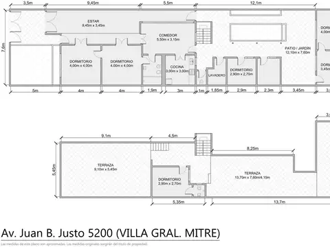 Terreno en Venta 8  mts Frente