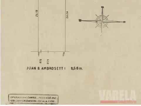 Terreno en Venta 26  mts Fondo