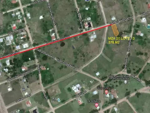 Lote 13 Manzana 20. Villa Giardino. Santa Cecilia de Thea.