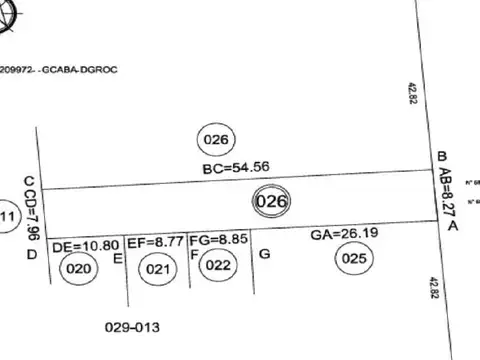Terreno en Venta en Balvanera