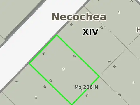 Terreno en Venta 30  mts Fondo