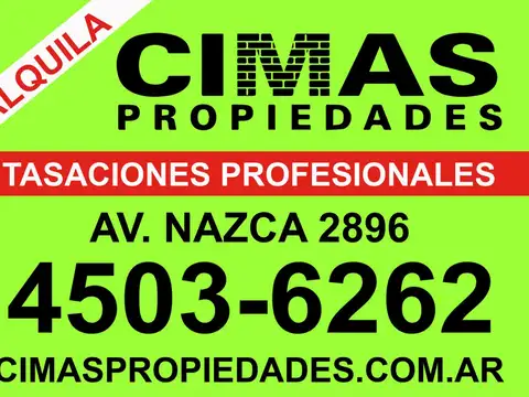 ALQUILER PH 2 AMBIENTES CON PATIO Y TERRAZA  SIN EXPENSAS