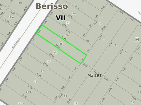 Terreno en venta en Berisso