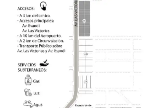 Terreno en Venta en Las Victorias, USD 45.000