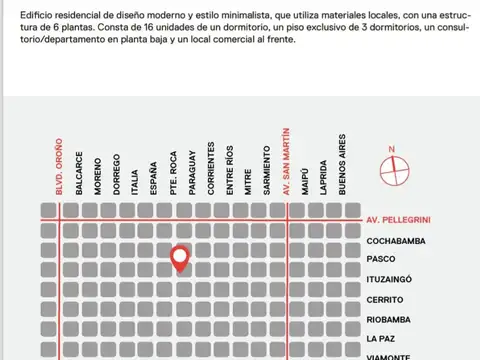 Departamento 2 ambientes con 1 baño