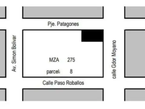 Venta de Lote en esquina en Las Heras, Santa Cruz