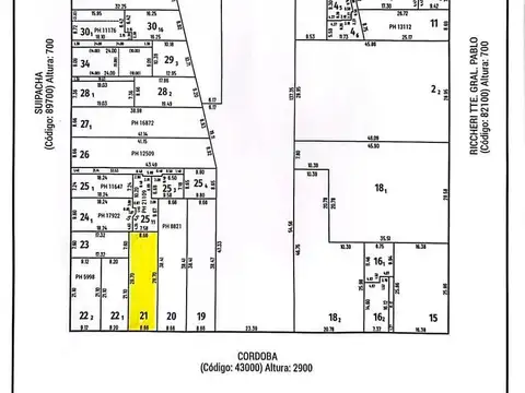 Terreno en venta sobre una de las principales arterias de la ciudad