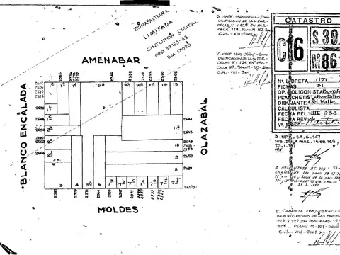 Terreno en Venta 9  mts Frente