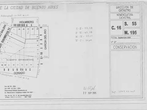 Terreno en Venta 17  mts Fondo