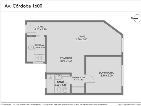 Departamento en Venta de 2 ambientes